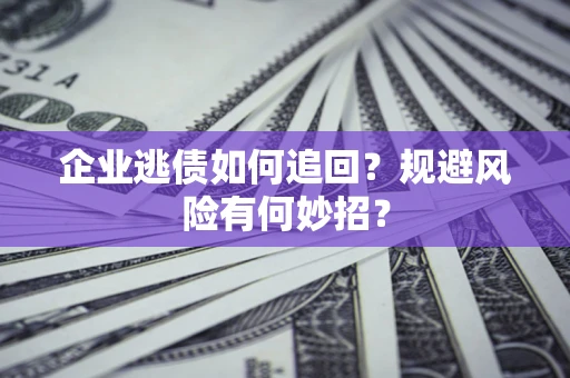 北京企业逃债如何追回？规避风险有何妙招？