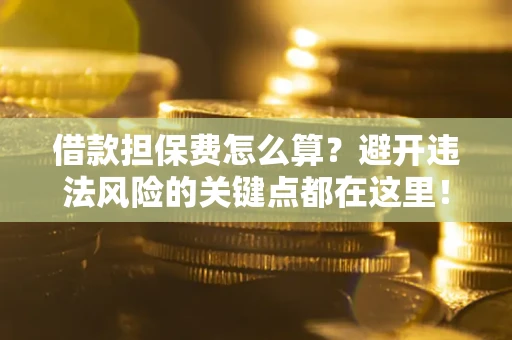 北京借款担保费怎么算？避开违法风险的关键点都在这里！