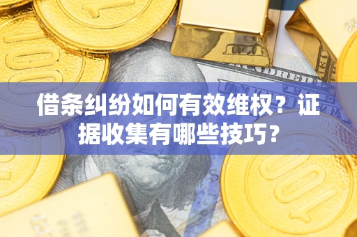 北京借条纠纷如何有效维权？证据收集有哪些技巧？
