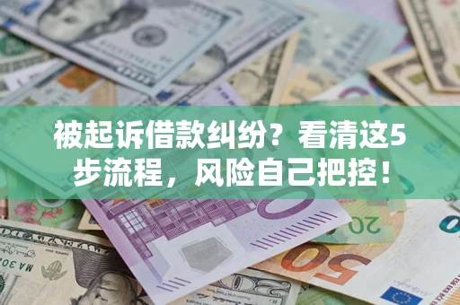 北京被起诉借款纠纷？看清这5步流程，风险自己把控！