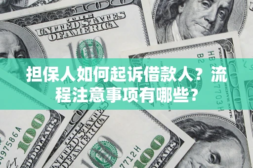 北京担保人如何起诉借款人？流程注意事项有哪些？